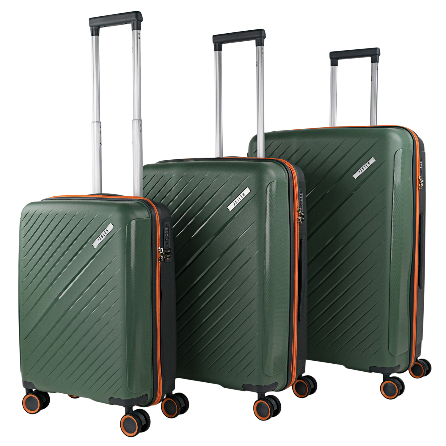 Jaslen - Jaslen Juego De Maletas De Viaje Rígidas Cabina Mediana Grande Ligeras Con Ruedas 360º Conjunto Equipaje Con Candado De Combinacion TSA Set Ideal Para Viajeros Exigentes. Extensible