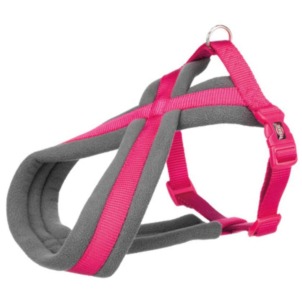 TRIXIE Arnés Confort NEWPremium. M–L.50–90cm/25mm. Fucsia