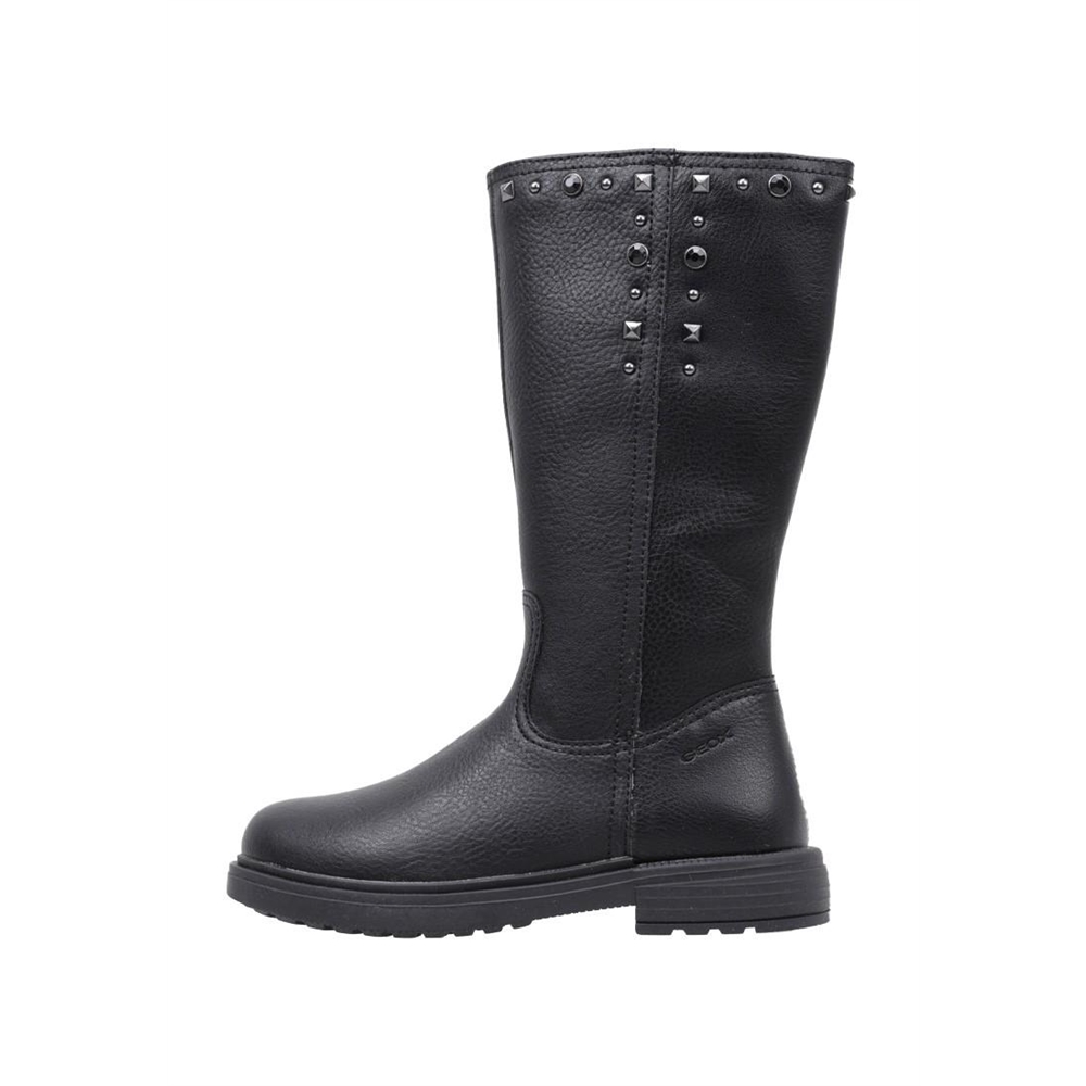 Geox J ECLAIR GIRL O Bota Plana Media Caña niña Negro