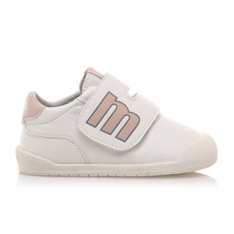 Mustang 48909 - Zapatillas Infantiles para Niña Color Blanco-Rosa