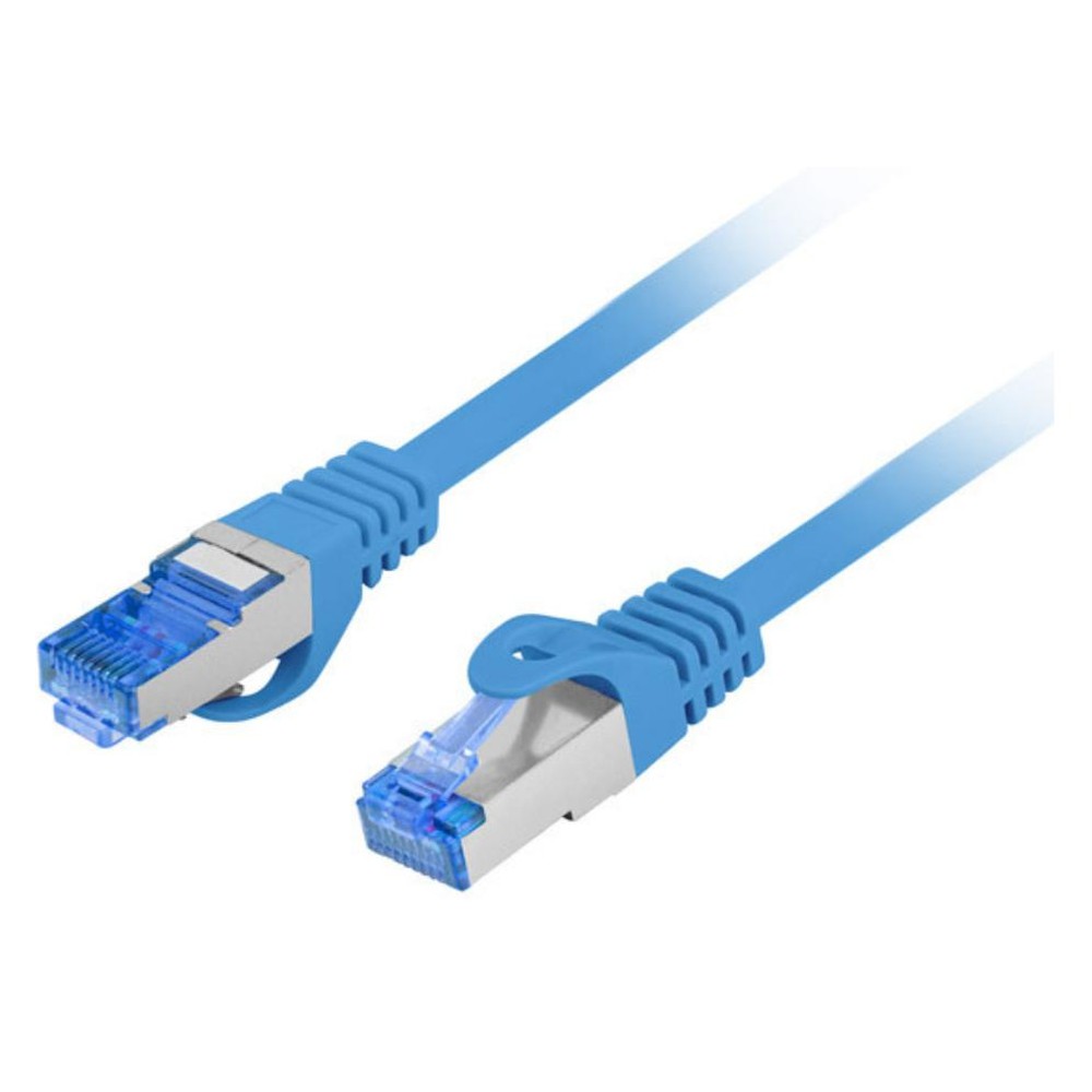 Lanberg - Cable de red Cat6a S/FTP 1 m PCF6A-10CC Azul para conexiones profesionales sin interferencias, blindaje S-STP, compatibilidad RJ-45 completa y alta velocidad hasta 10 Gbps