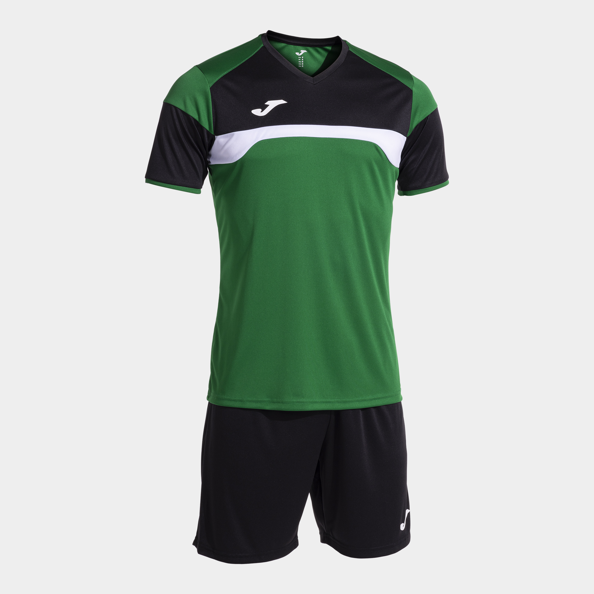 JOMA SET DANUBIO III VERDE NEGRO Talla 2 (8XS) Niño Junior