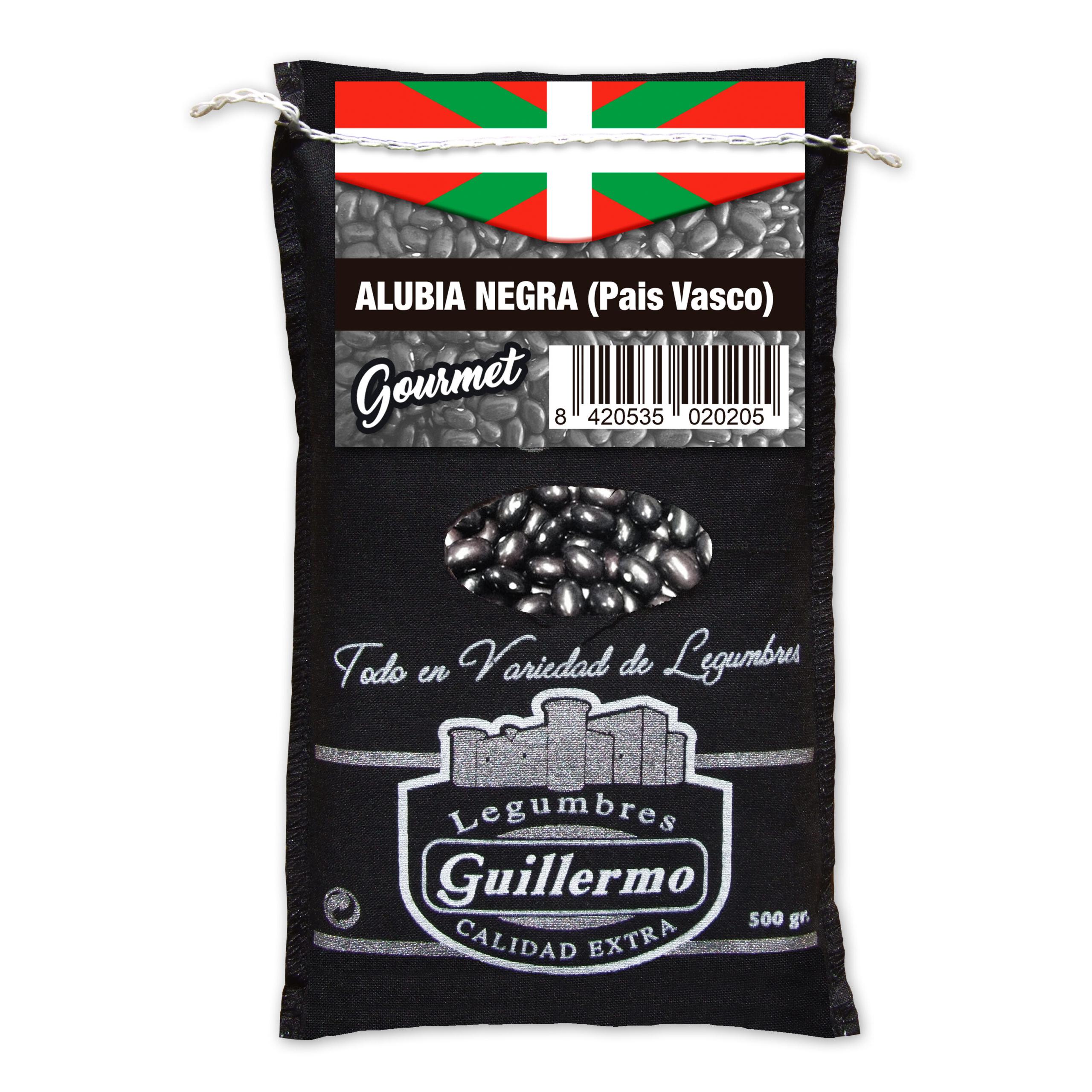 Legumbres Guillermo | Alubia negra (País Vasco) - 500 g, Saco | Alimentación Gourmet