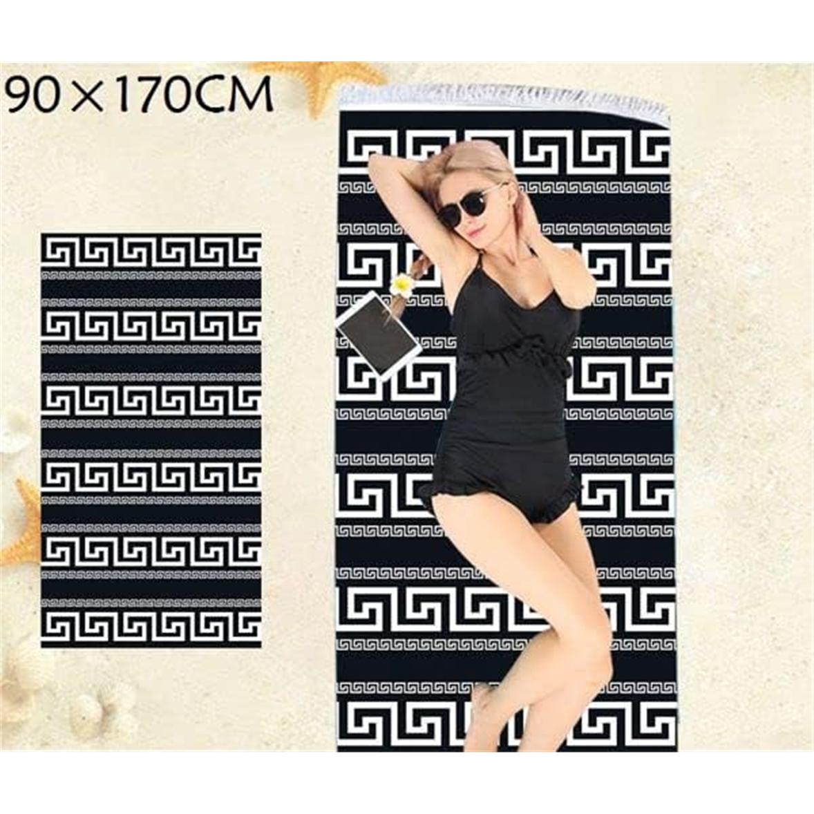 PLUSHOME Toalla de Playa Rectangular 90x170cm de Microfibra Alta Calidad