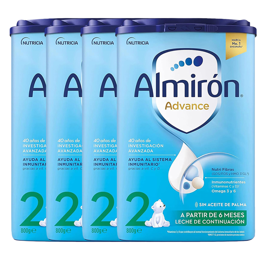 🎀Almirón Advance 2-Leche en Polvo Bebé|Etapa 2|fórmula infantil en polvo apta para bebés de 6 a 12 meses
