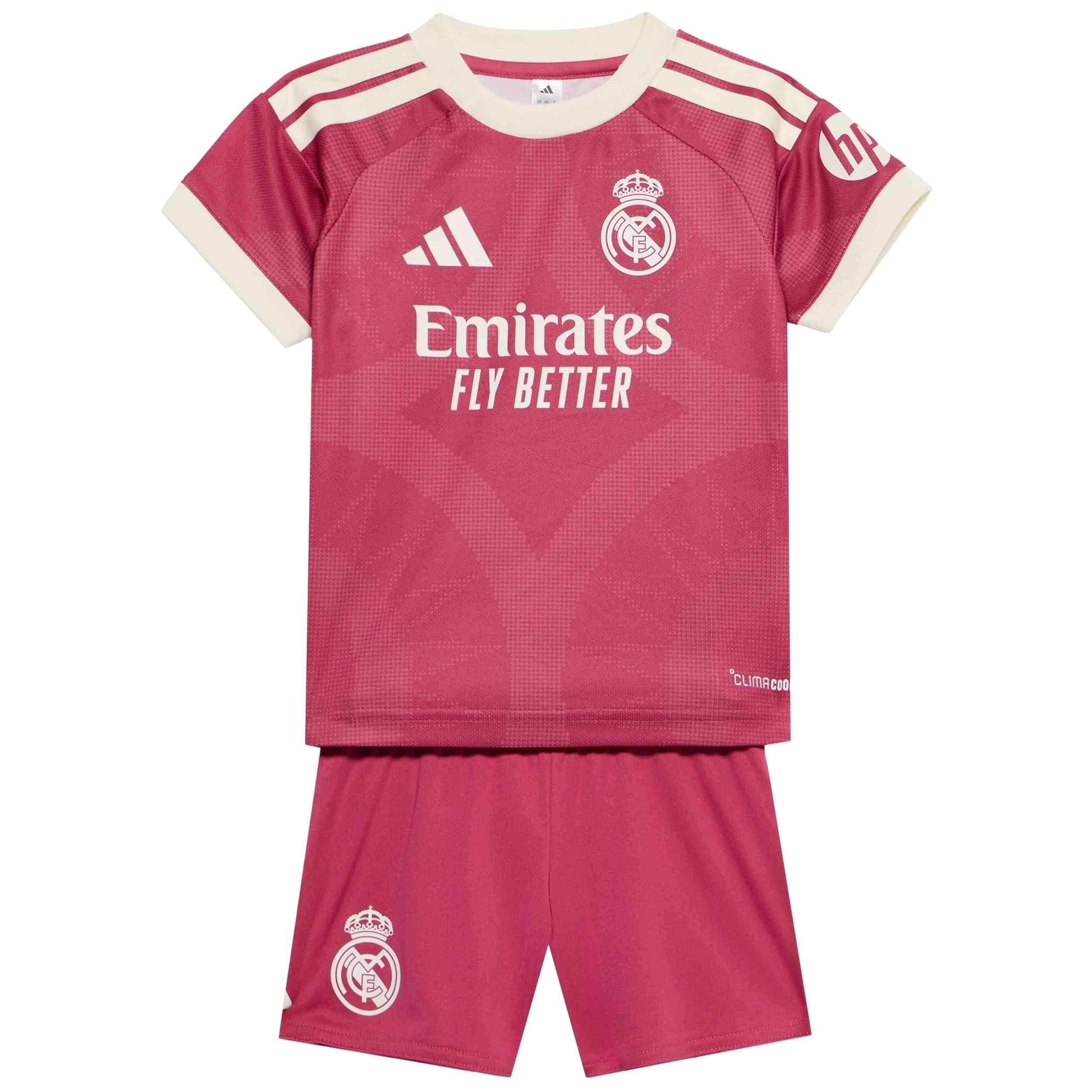 Conjunto Para Bebe Adidas modelo Real Madrid 26/27 Third Baby Kit "Wild Pink" para Bebe en color Rosa