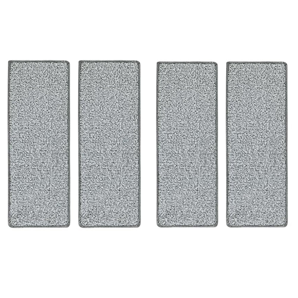 Stock Lider - Pack de 4 Recambios de Microfibra para Mopa Generica - Material 100% Microfibra - Absorción de Agua - Mantiene los Suelos Secos