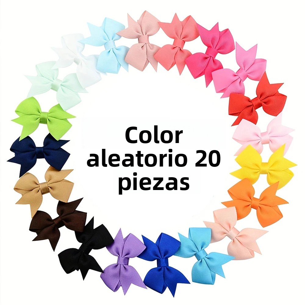 TK 20PCS Clip Para El Cabello De Bebés Recién Nacidos 2.2' Lienzo Completo Pequeños Lazos De Alligator Para Niñas Infantes Y Niños Recién Nacidos Accesorios De Fotografía