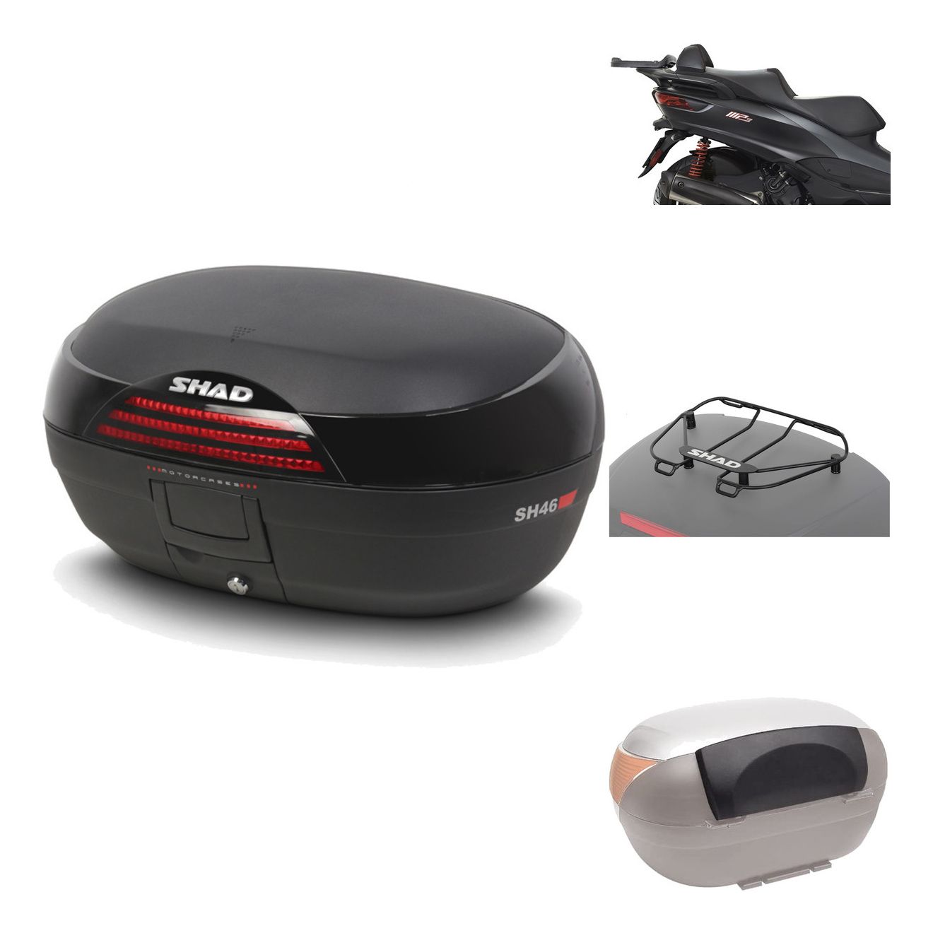 Baul Trasero + Herraje Montaje + Accesorios Sh46 Sh 46 New Model KIT-184189