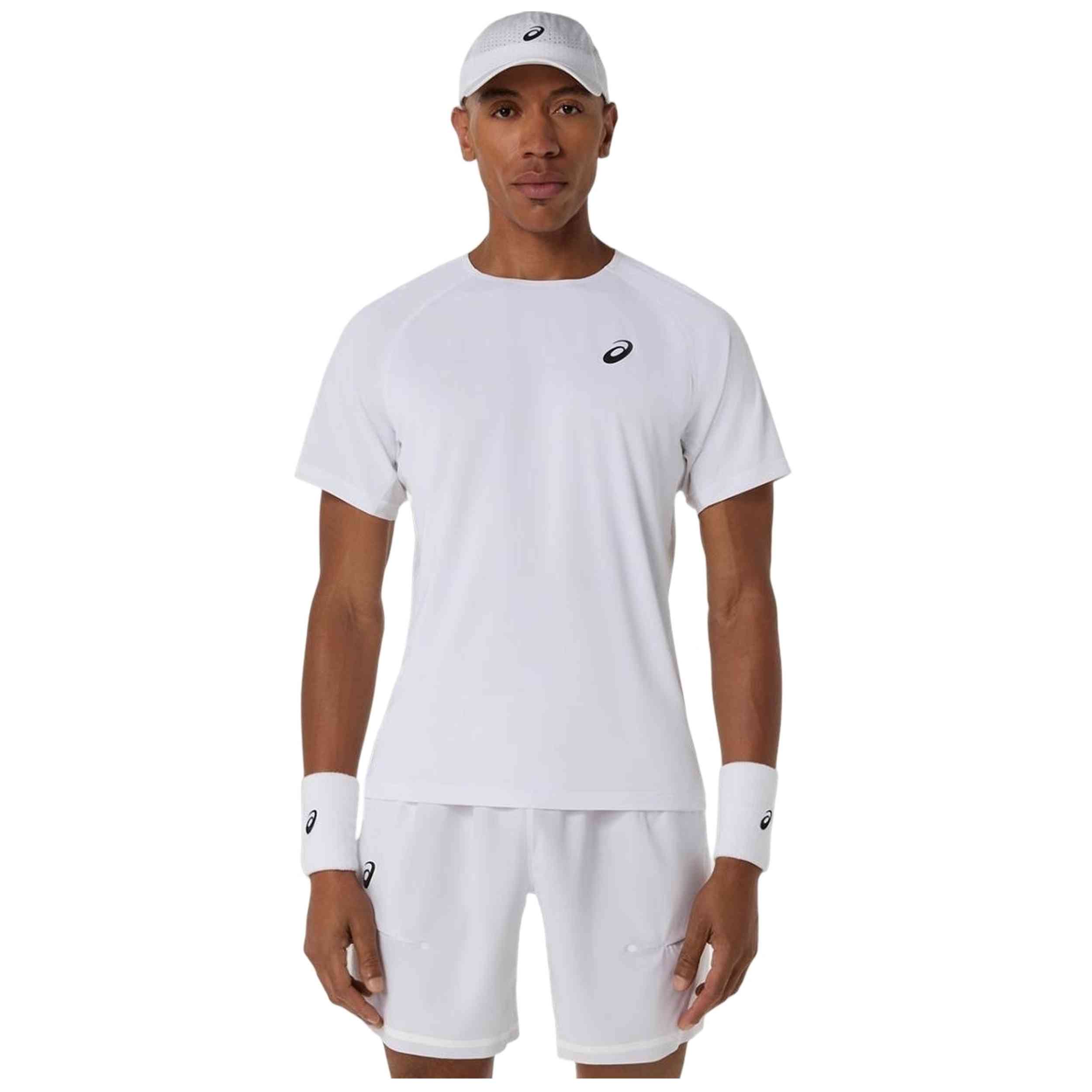 Camiseta De Manga Corta Asics modelo 2041A392-100 para hombre y mujer en color Blanco