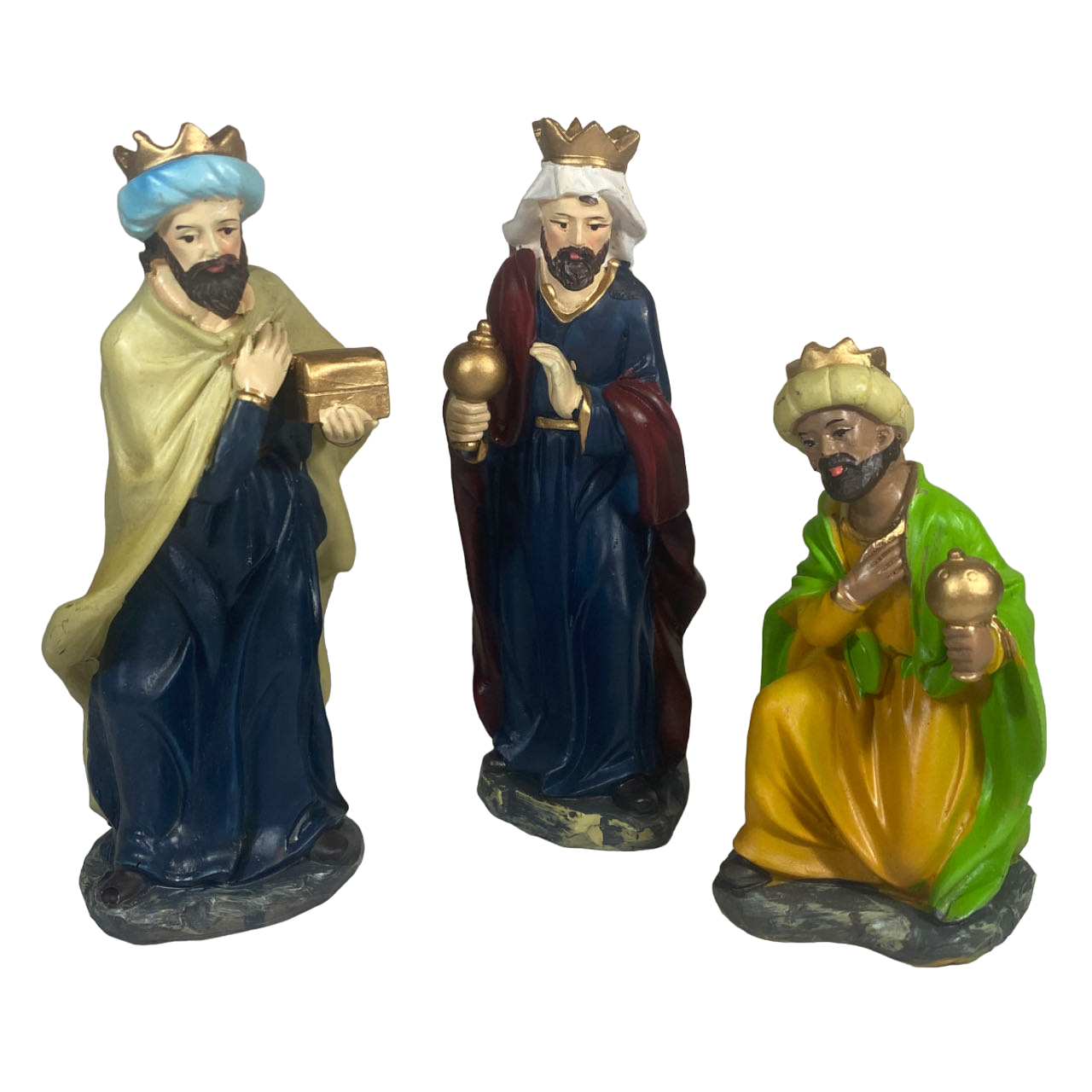 Maxia Market - Figura Belen Set 3 Reyes Magos Para Decoración de Navidad Día de Reyes