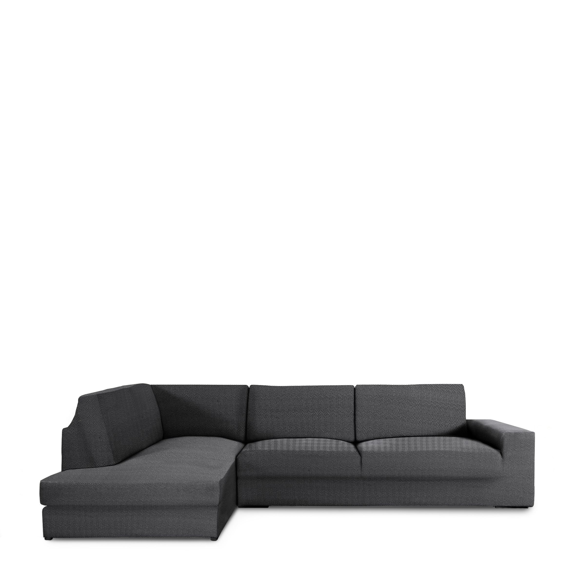 Funda Chaise Longue con respaldo izquierda bielástica Jaz