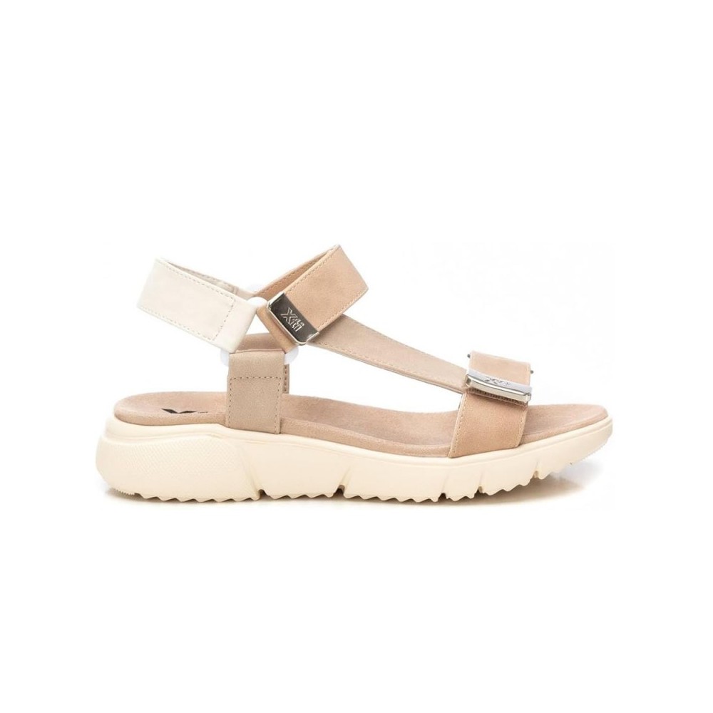 Cuñas XTI 144112 para Mujer en Color Beige - Cómodas Sandalias de Plataforma