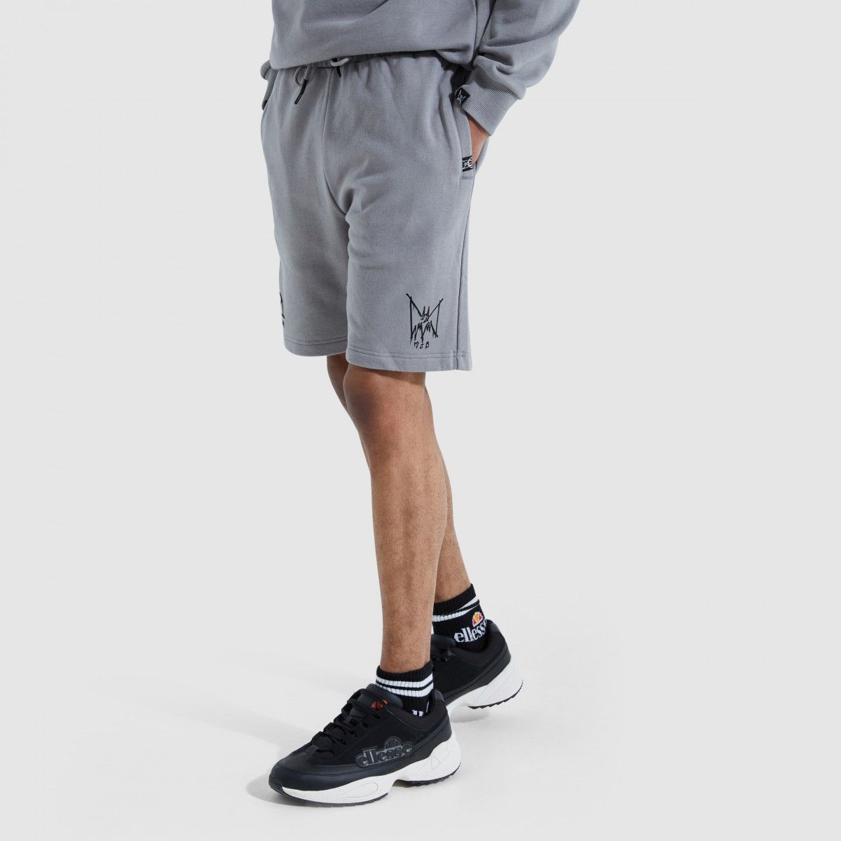 Pantalón Corto Algodón Ellesse Mjb Marc Jacques Burton Rucques Grey