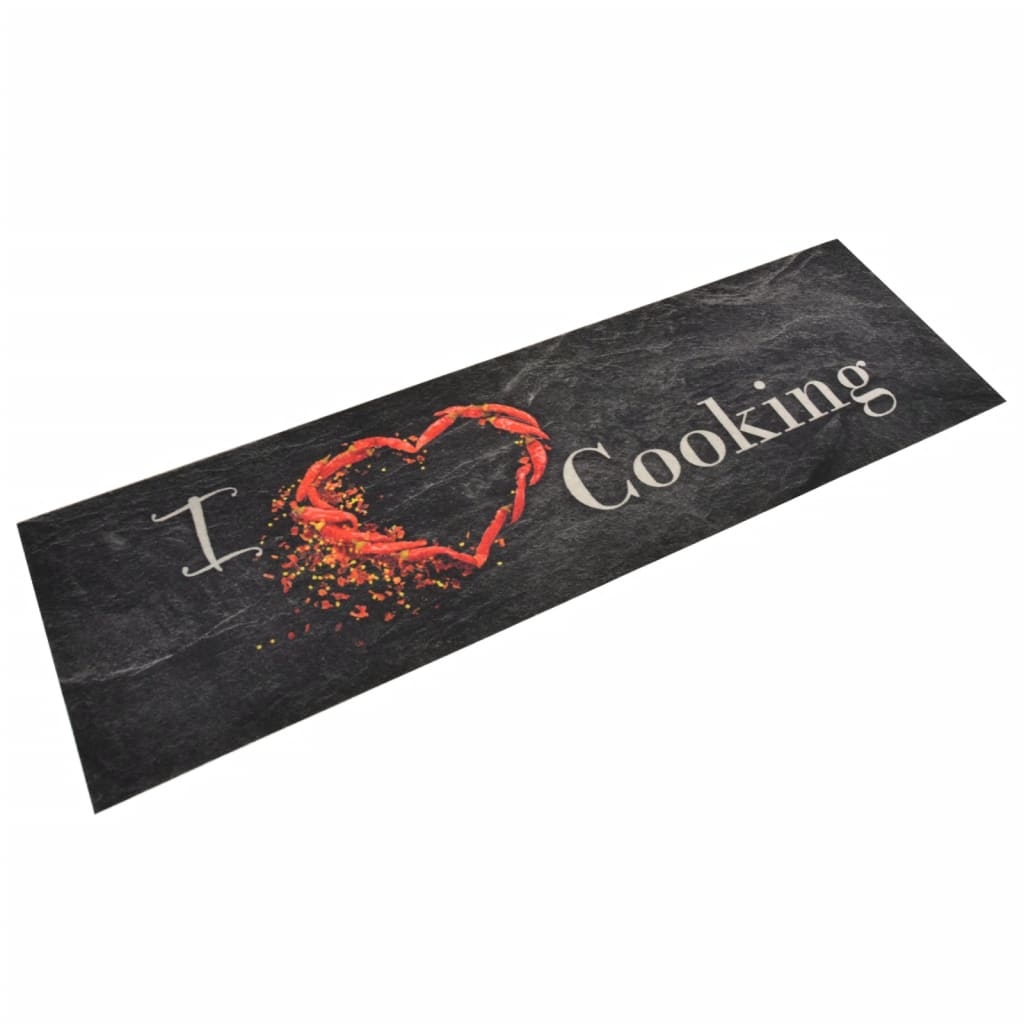 vidaXL Alfombra de Cocina Lavable Spice Felpudo Pasillo Antideslizante Estera Color Spice,  Cuchara,  spoon 1 y mas