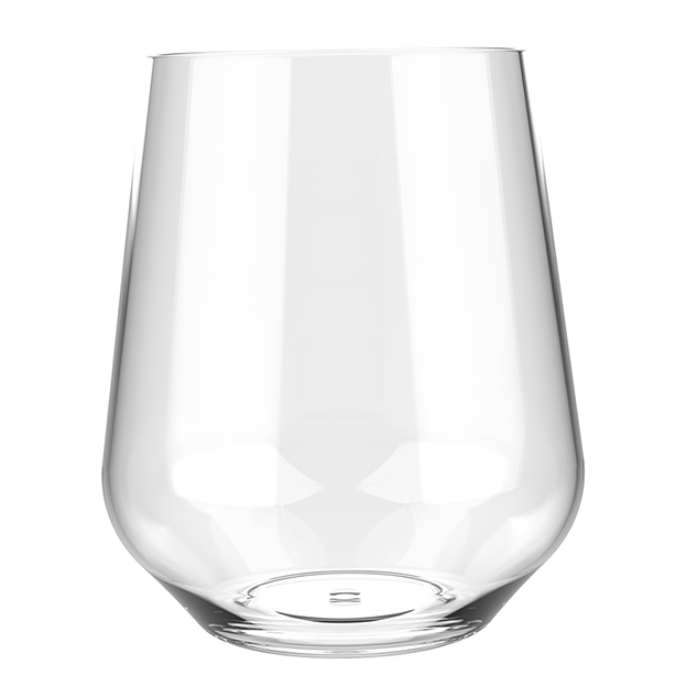 MONOUSO | Vaso Reutilizable Durable Tritán Elegance Transparente 390ml (6 Uds)