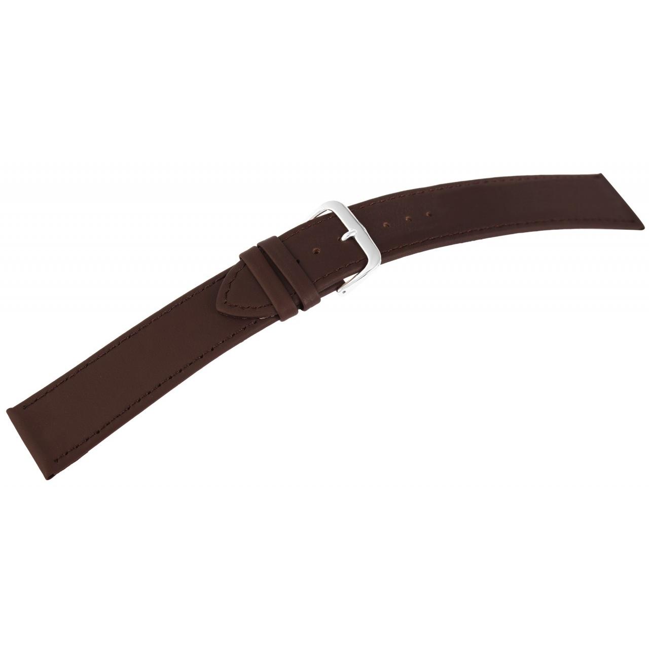 Mestre Artesão® Bracelete de Reloj Castanha em Couro Genuíno - 20mm - 0423