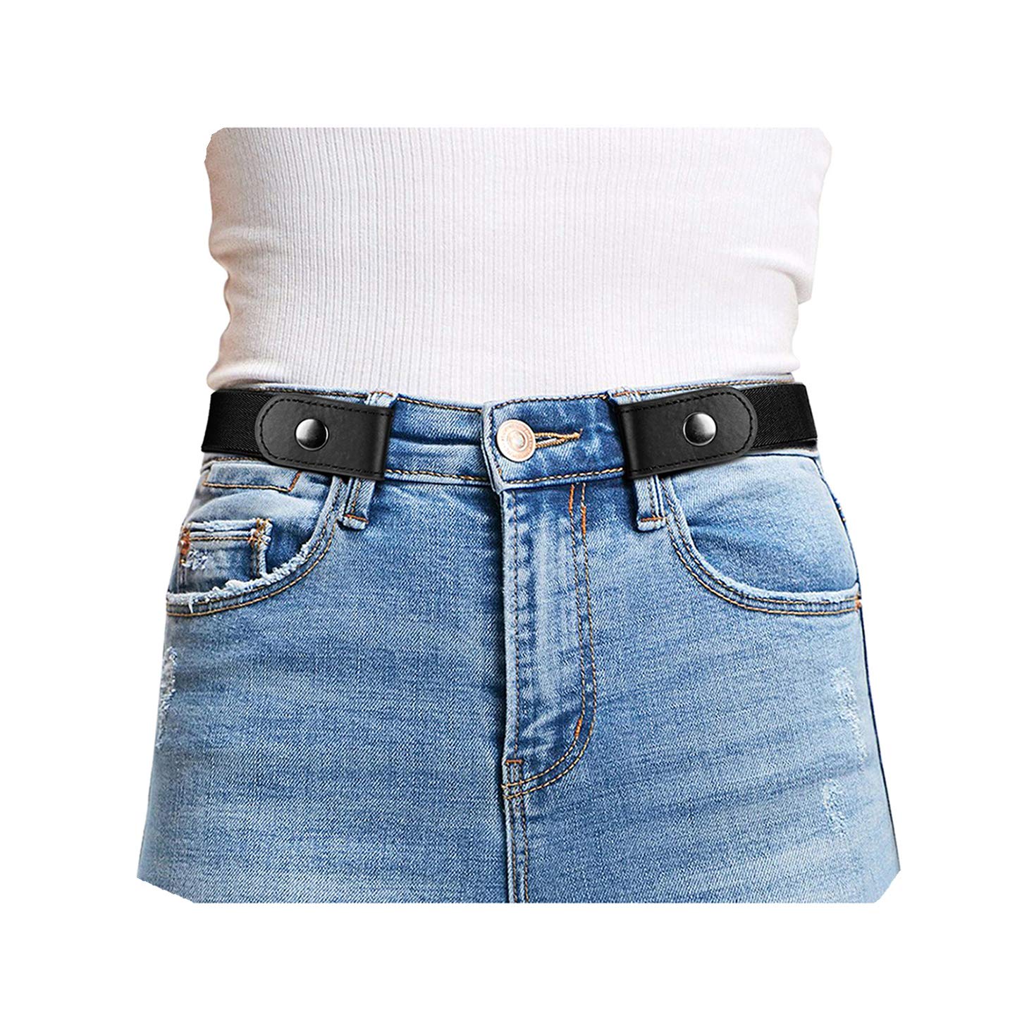 TK Cinturón elástico cómodo y gratuito fabricado por Buck para mujeres u hombres, sin hebillas, sin bultos, sin complicaciones, cinturones invisibles