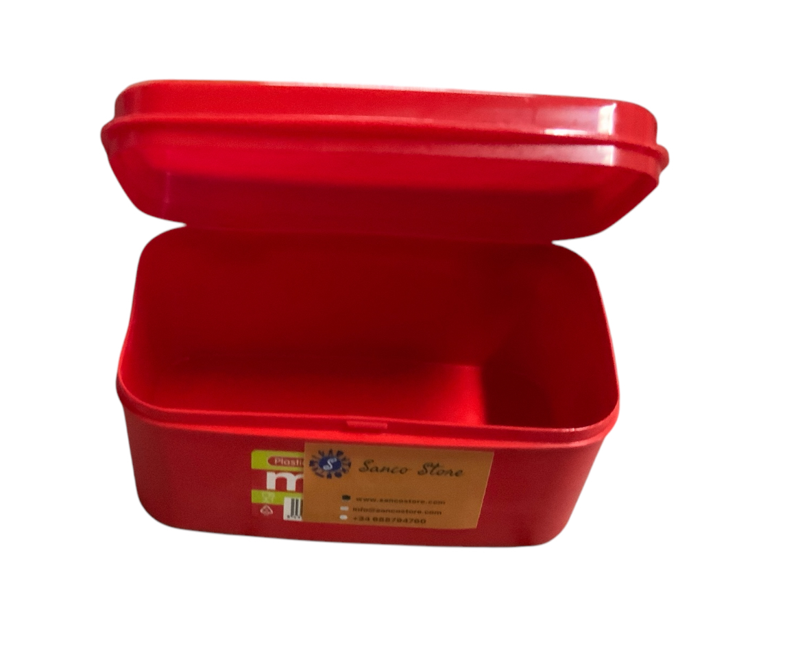 SANCO STORE -Fiambrera para alimentos Plastic Forte - Plástico resistente, medidas 17 x 10 x 8, ideal para comida y almacenamiento - SANCO STORE