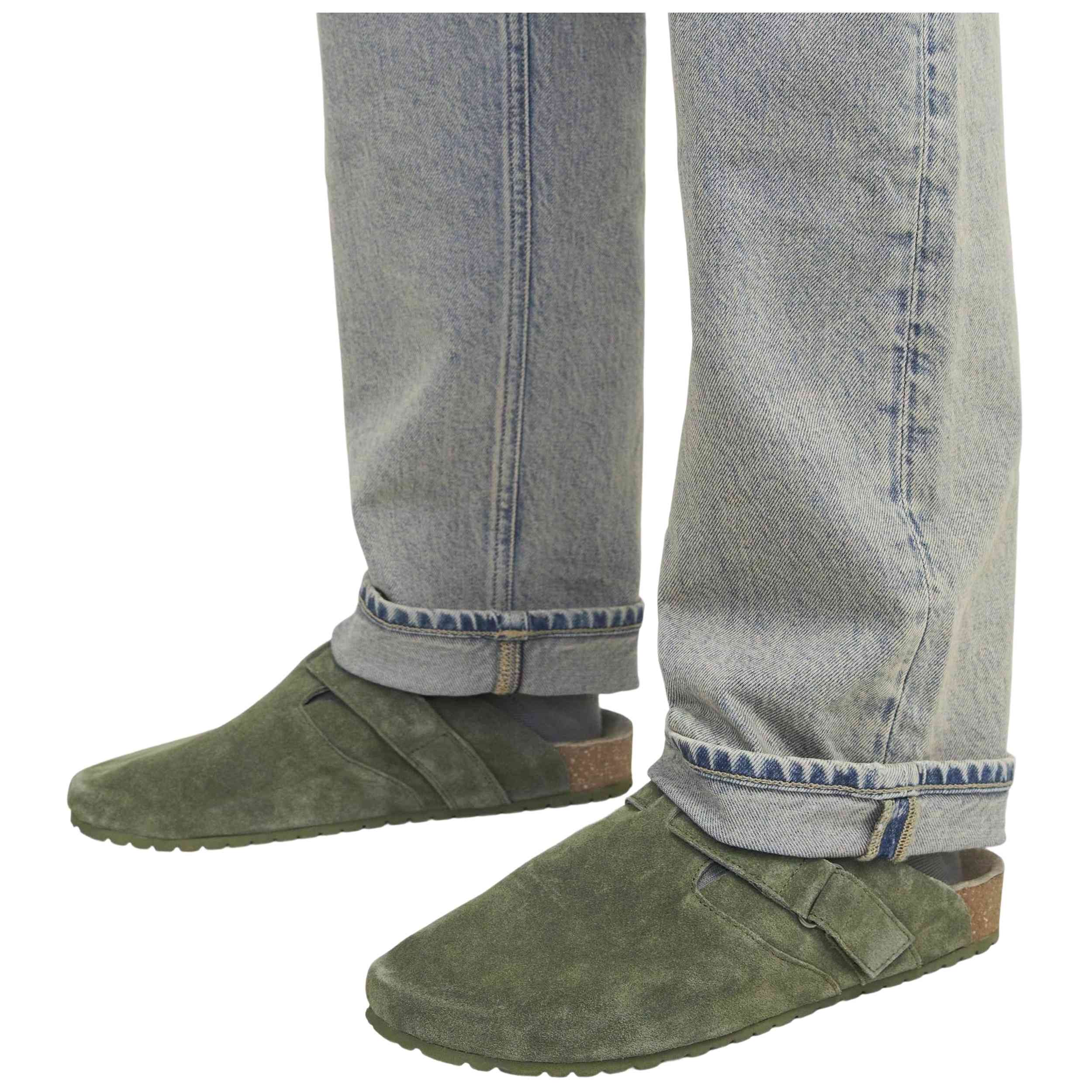 Calzado Jack & Jones modelo Jfwlouis Suede Mule en color Kaki