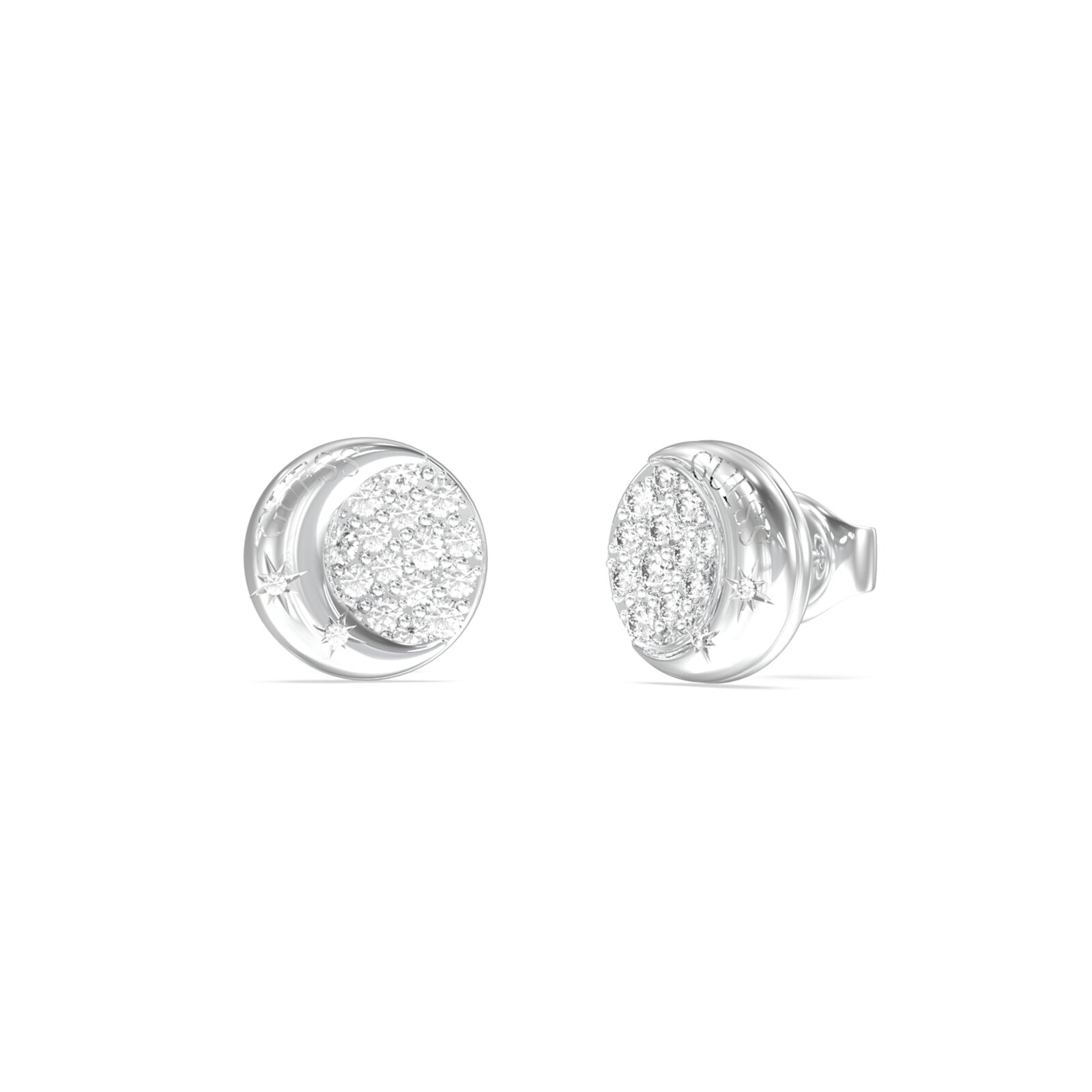 Guess Pendientes Mujer Aurora De Acero Plateado