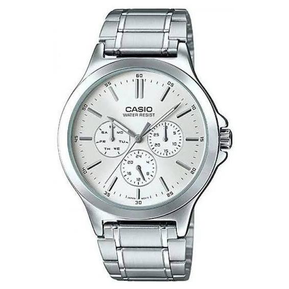 Reloj Casio Para Hombre MTP-V300D-7A Multifuncion Correa y Caja Acero