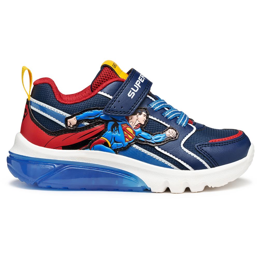 Deportiva con luz para chico GEOX J56LBD Superman Ciberdron