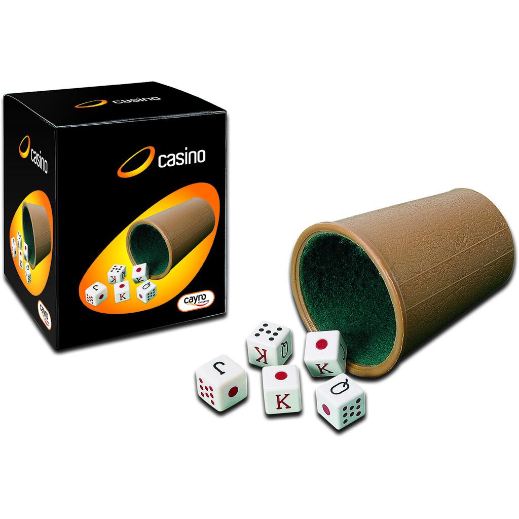 Cubilete Forrado con Dados Poker Cayro 72/1 Juguetes CAYRO