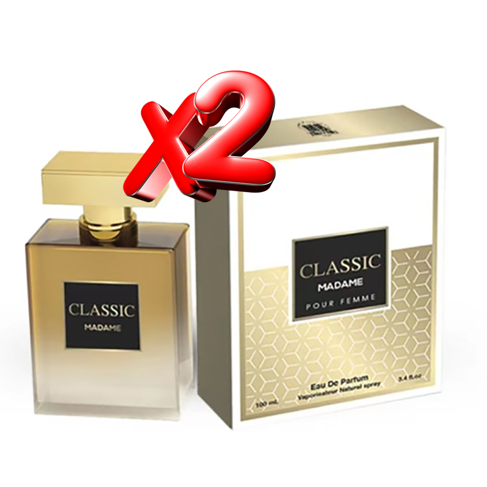 2 UNIDADES Classic Madame Eau de Parfum pour femme 100ml Montage Brands Fragancia inspirada en otros perfumes Perfume Mujer
