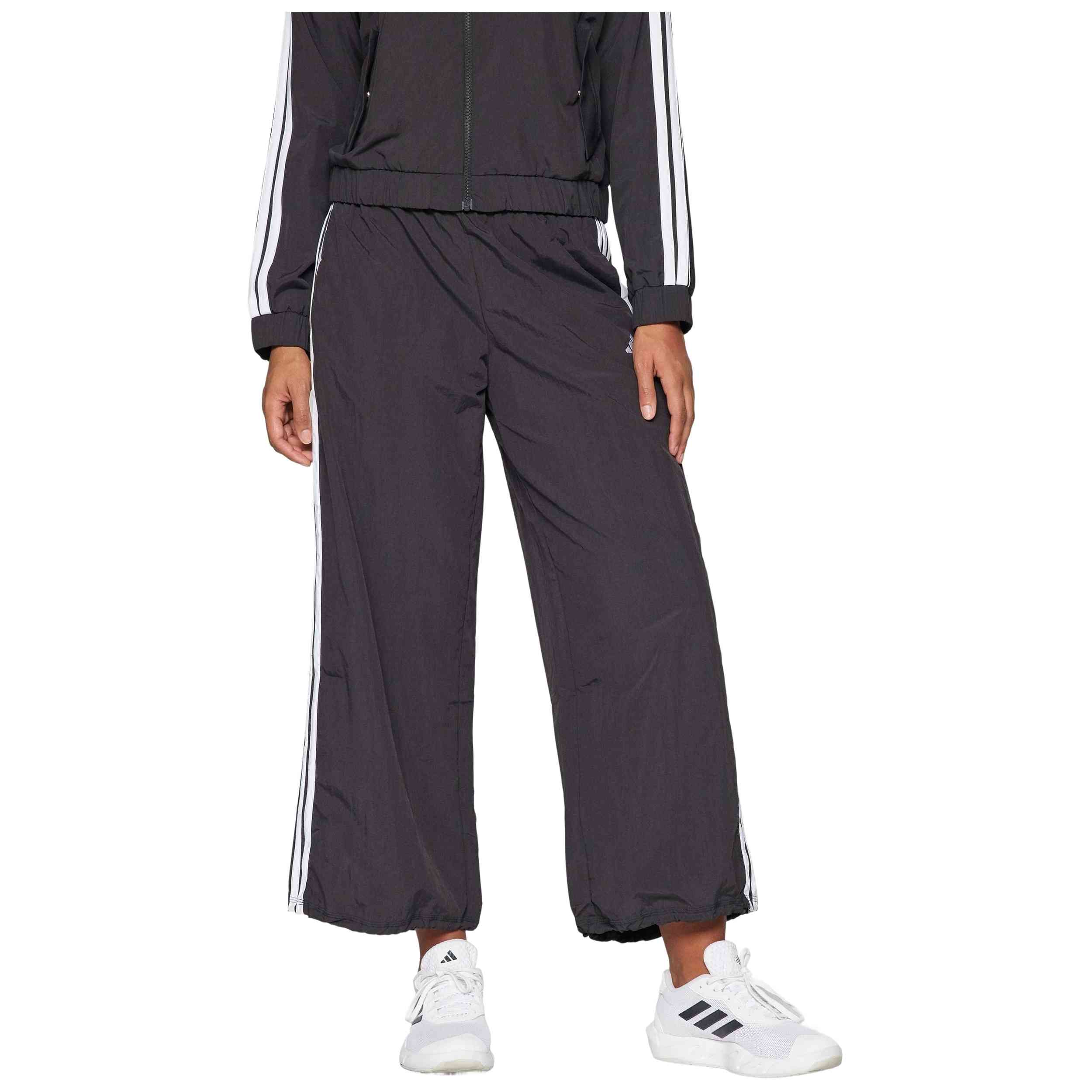 Pantalon Largo Adidas modelo W 3S WV PT para Mujer en color BLACK/WHITE
