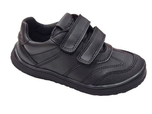 Zapatos Colegiales Con Velcro Barefoot Para Niños, Marca Pablosky, En Color Negro. Pablosky