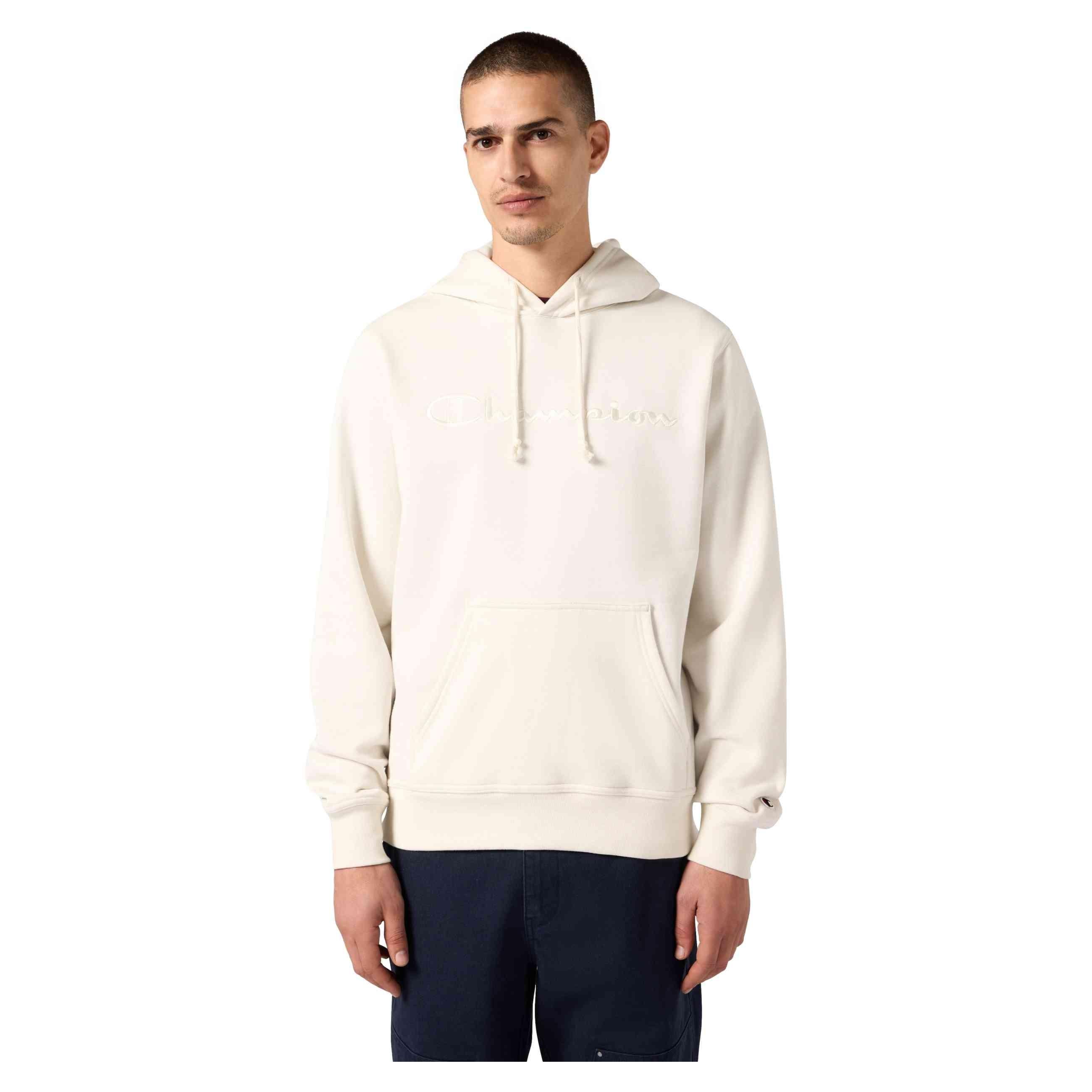 SUDADERA CHAMPION CRUDA ICONS EMBROIDERED TONED LOGO
