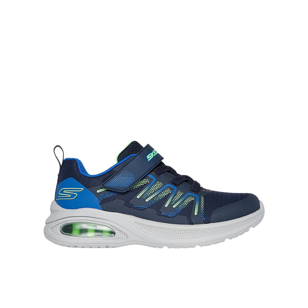 Skechers Microscope Max Advance - Speker Zapatillas deportivas para niño azul marino en textil y sintético 85829