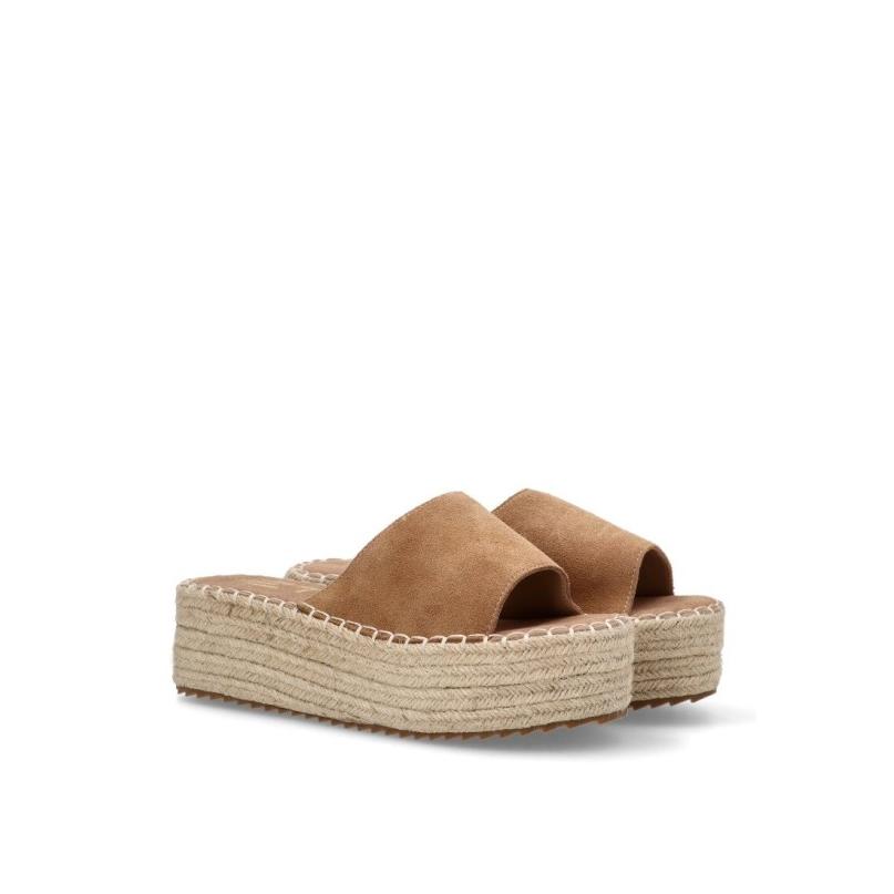 Sandalia Etika - Mujer - Suela Doble - Modelo 10056 - Color Camel