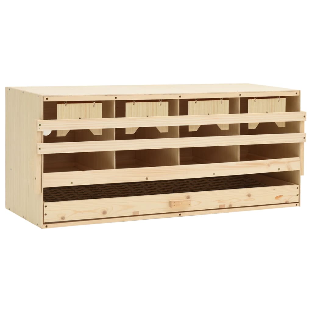 vidaXL Ponedero Gallinas Aves Cesta Extraíble Huevos Plegable Madera Dimensiones 72x33x38cm (3 compartimentos),  63x40x45cm (2 compartimentos),  63x40x65cm (2 compartimentos) y mas