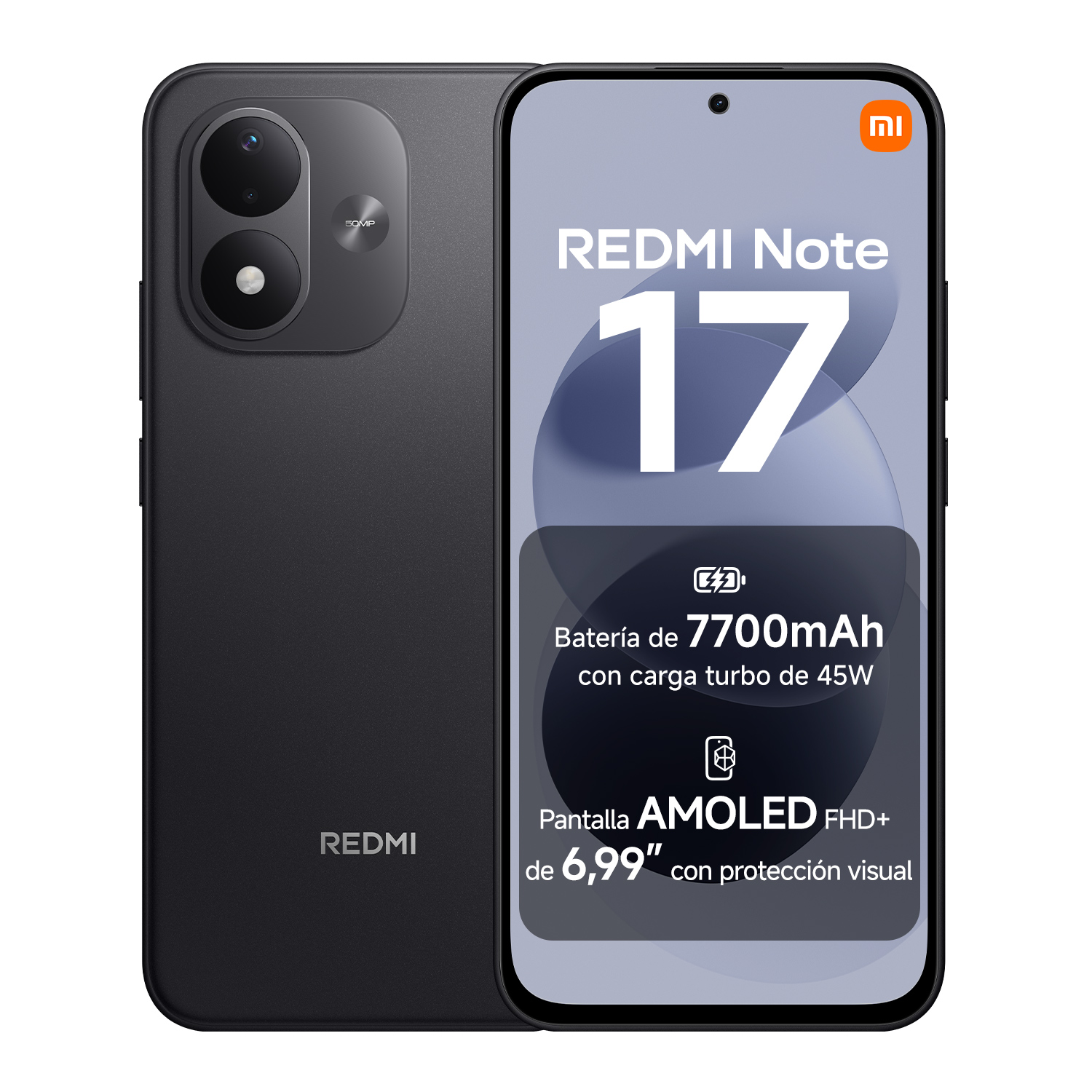 Official | REDMI Note 17, Potente Snapdragon® 6s 4G Gen 2, Pantalla AMOLED FHD+ de 6,99" con protección ocular, Batería de 7700 mAh con carga turbo de 45 W