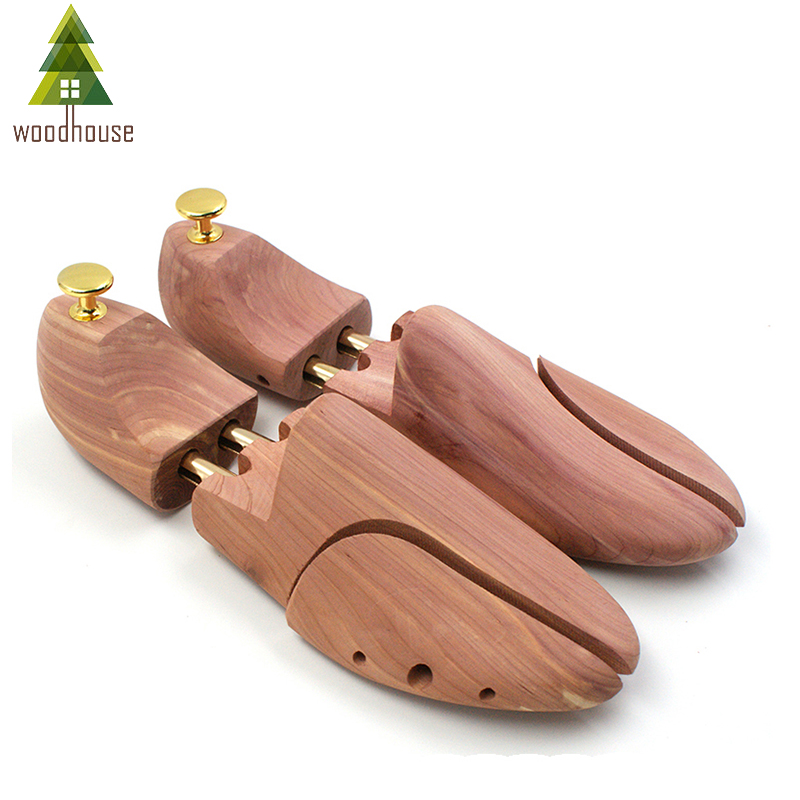 Arboreto De Zapatos Ajustable De Cèdrela Roja Para Hombres Y Mujeres Doble Tubo Material De Madera Artículos Para Zapatos