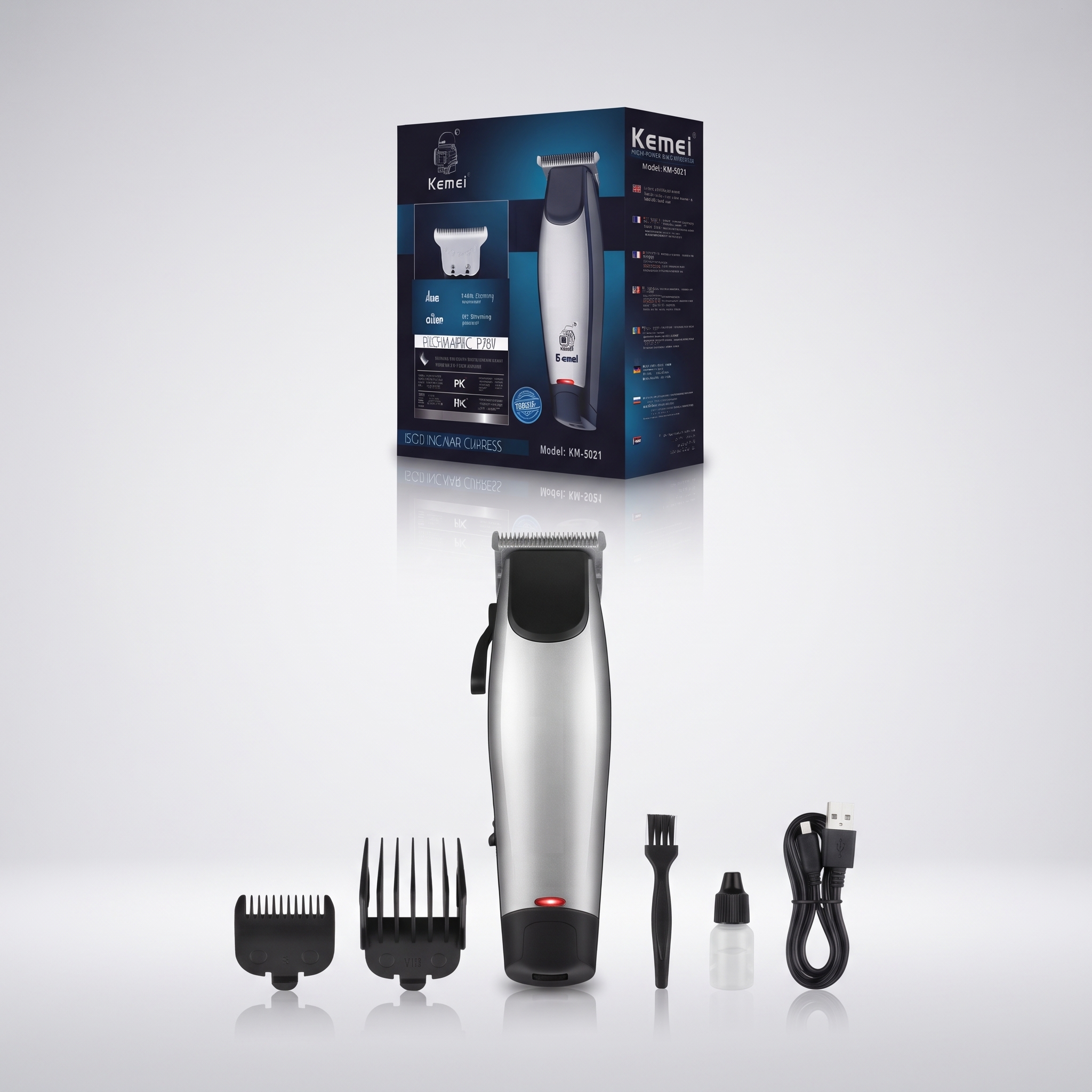 Cortapelo Profesional Recargable de Alta Potencia con Cuchillas de Precisión y Carga Rápida - Ideal para Uso en el Hogar y Peluquería