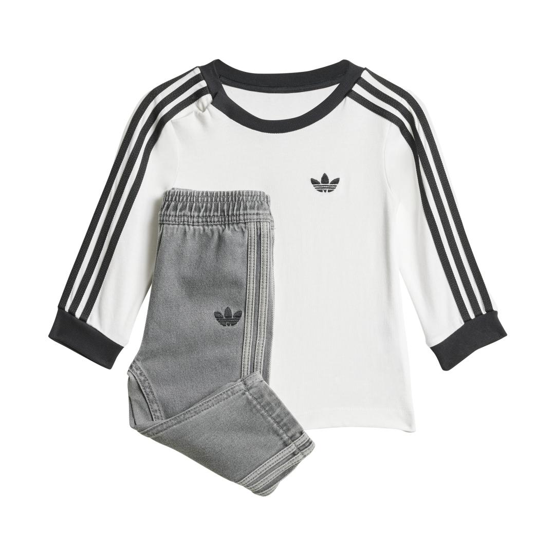 Conjunto Infantil Adidas Denim Ls BLANCO
