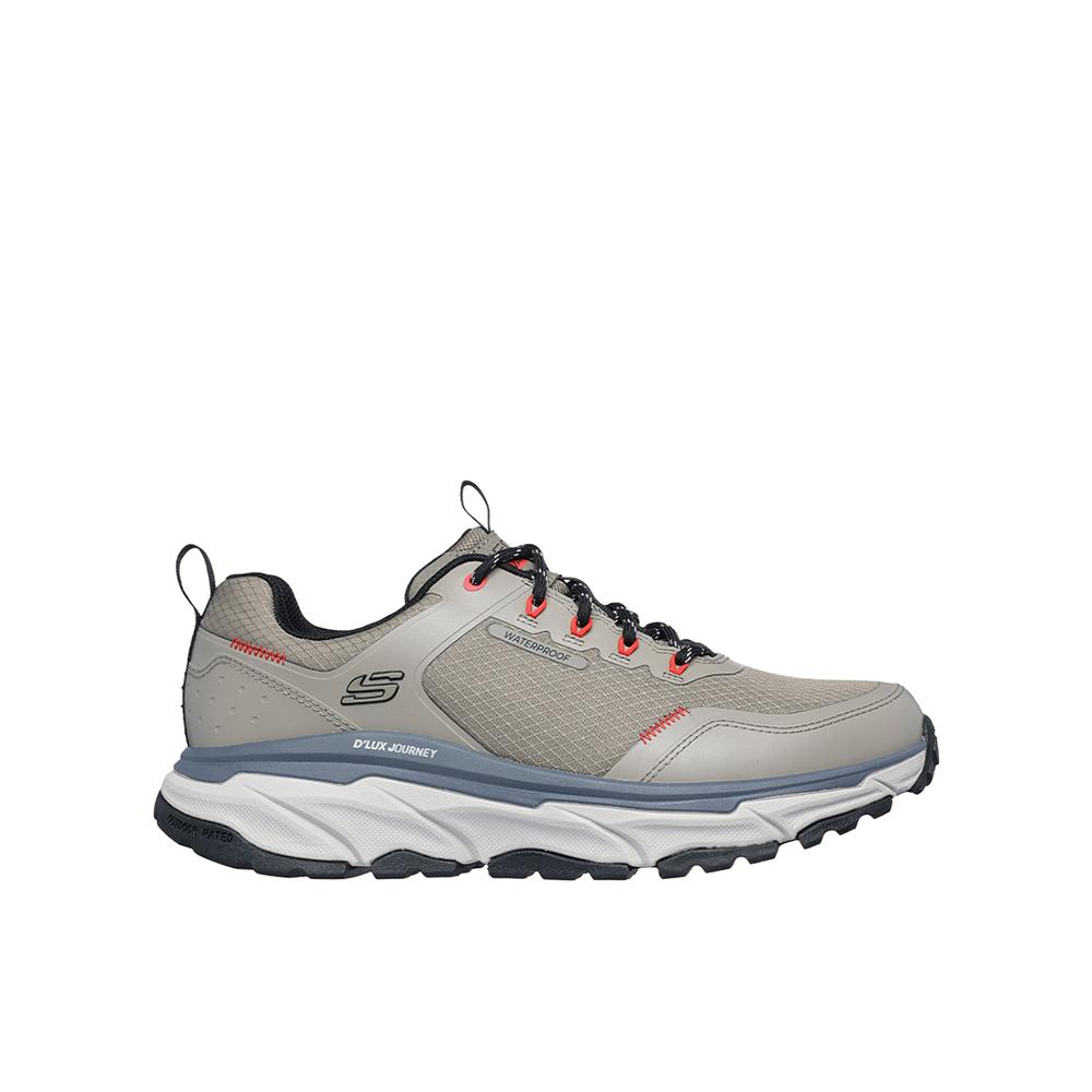 Skechers Trekking D'Lux Journey Zapatillas trail para hombre grises en textil y sintético 86937