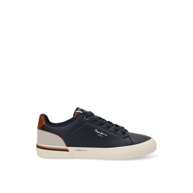 Zapatillas Casual Pepe Jeans - Hombre - Suela Plana - Modelo Pms300011 - Color Marino