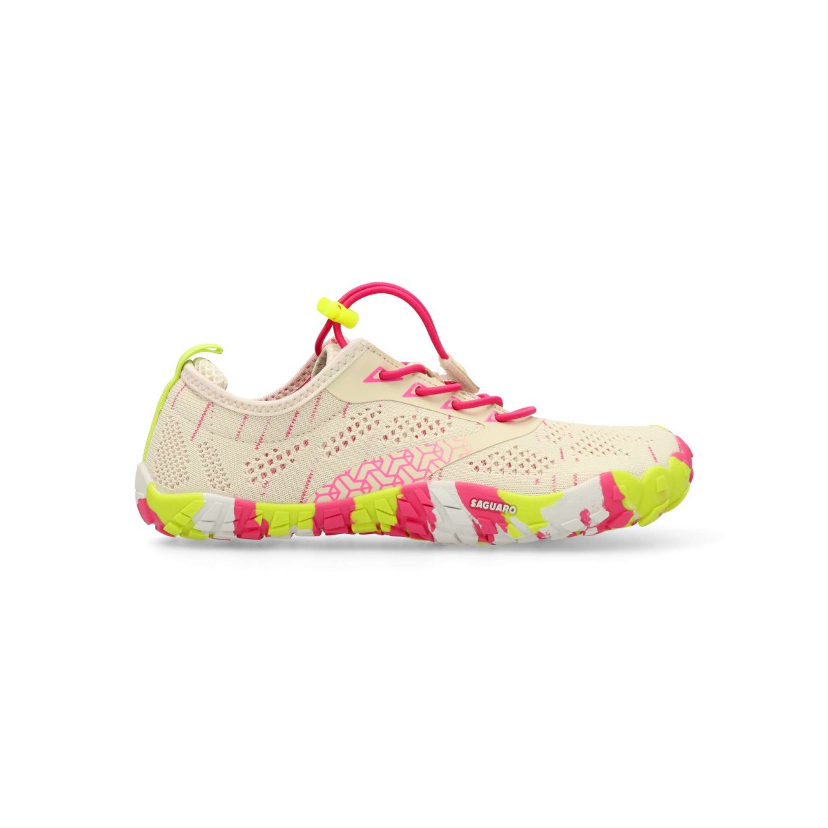 SAGUARO - Zapatillas minimalistas barefoot para niño, suela fina flexible y puntera ancha, drop cero y cordón elástico, transpirables y saludables para los pies