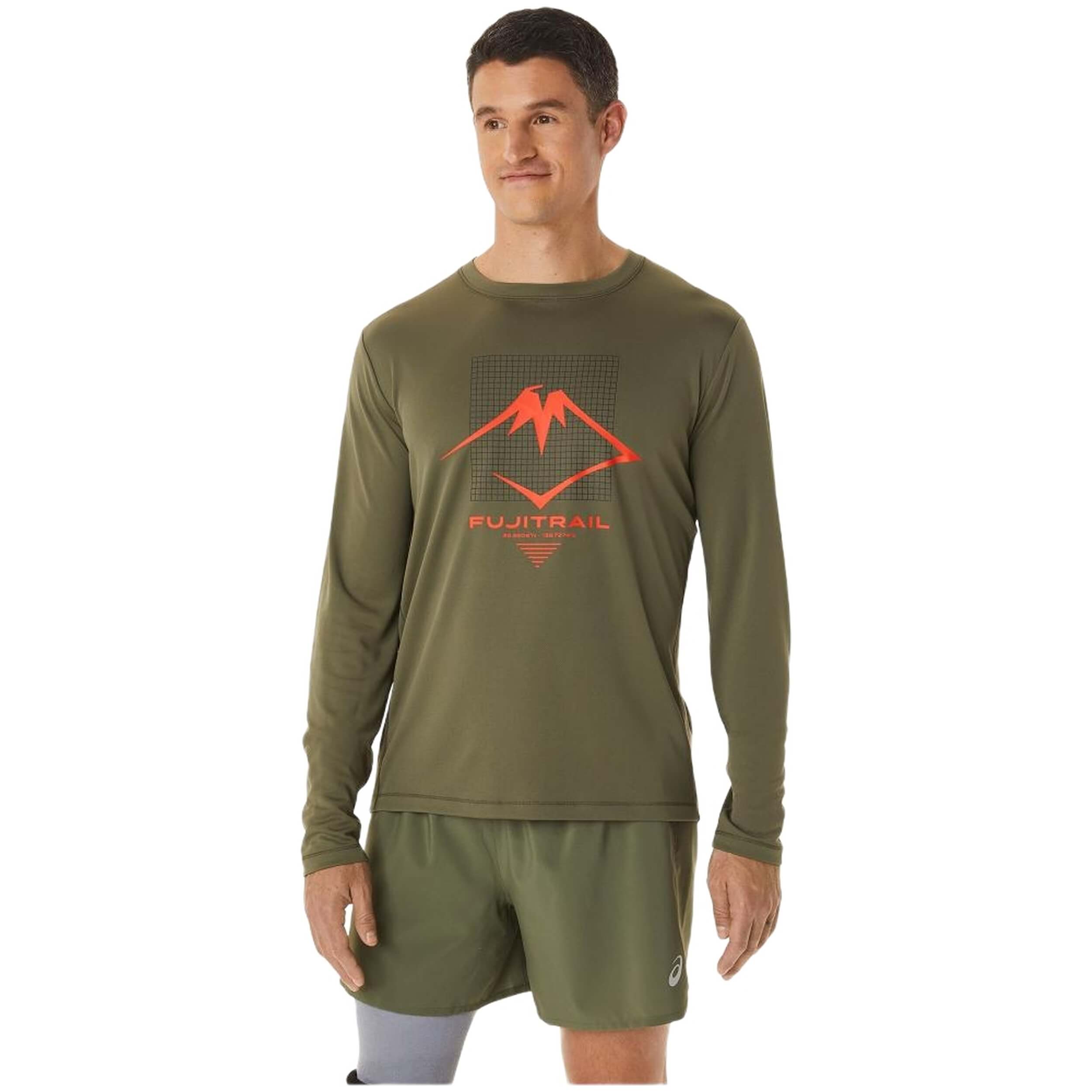 Camisetas De Manga Larga Asics para Hombre en color Verde