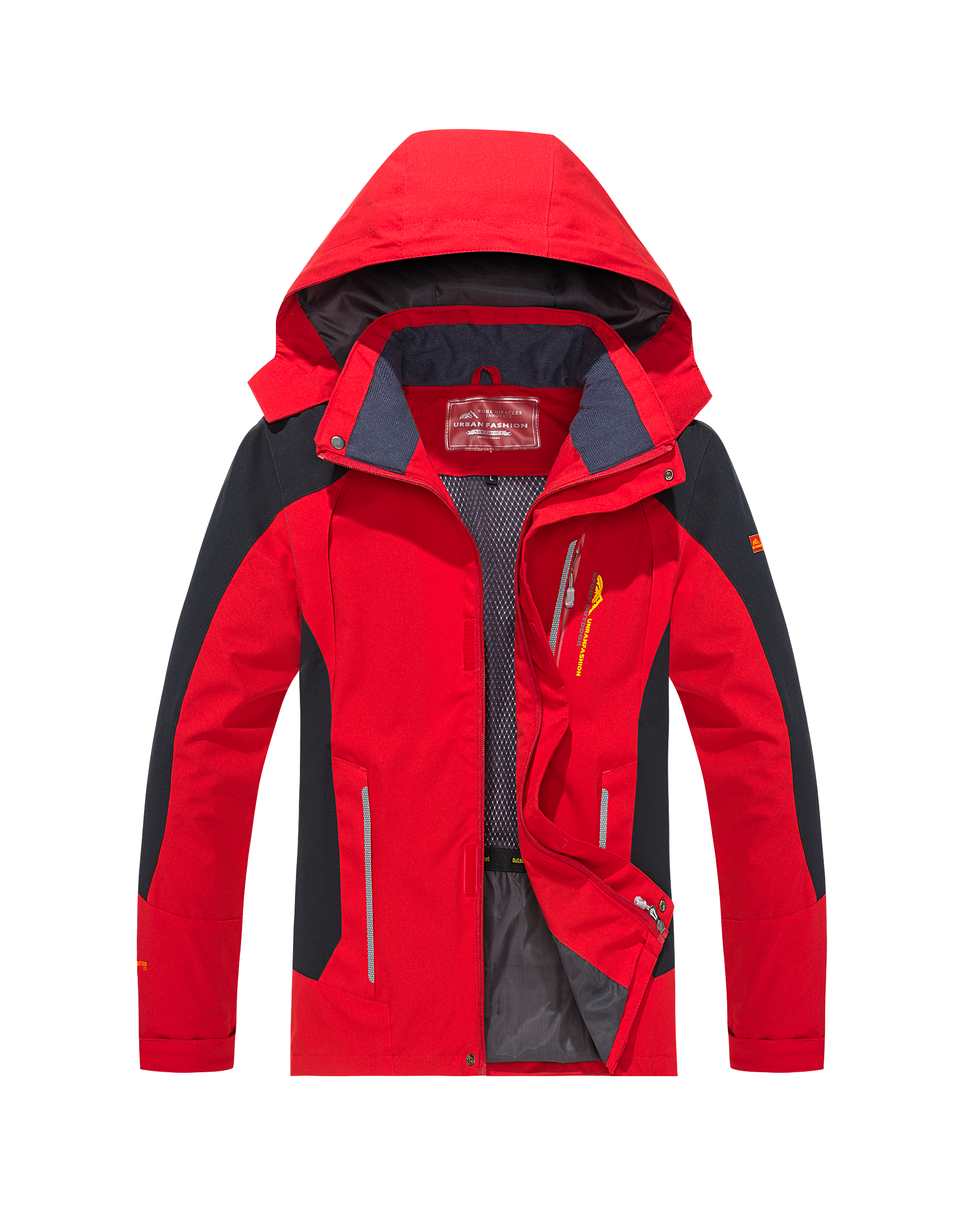 TK Chaqueta Impermeable Para Hombres Tamaño Grande Con Capucha Para Senderismo Caza Running Trekking Pesca Ropa Exterior