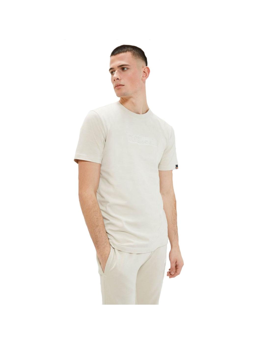 Ellesse Camiseta Hombre Carpinone Beige Algodón Corte Clásico