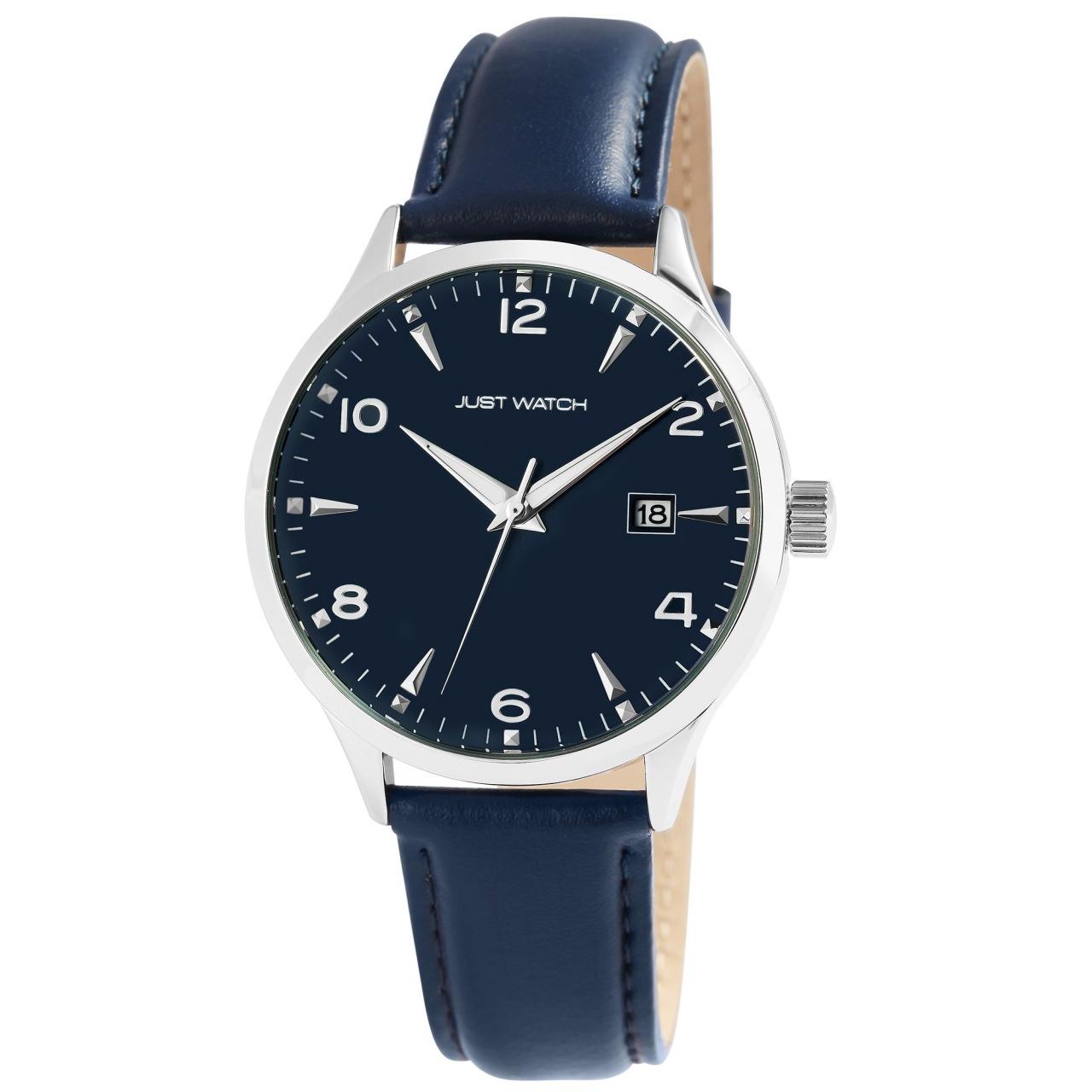 Reloj Just® Hombre com Bracelete em Pele Genuína