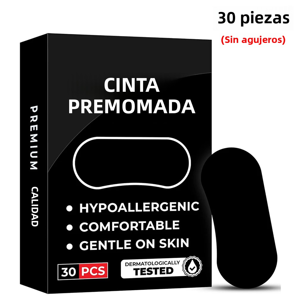 CA 30/60Pcs De Cinta Para La Boca Para Dormir Mantén La Boca Cerca Previene El Ronquido Suave Strip Para Descanso En Casa Y Viajes Material De Algodón