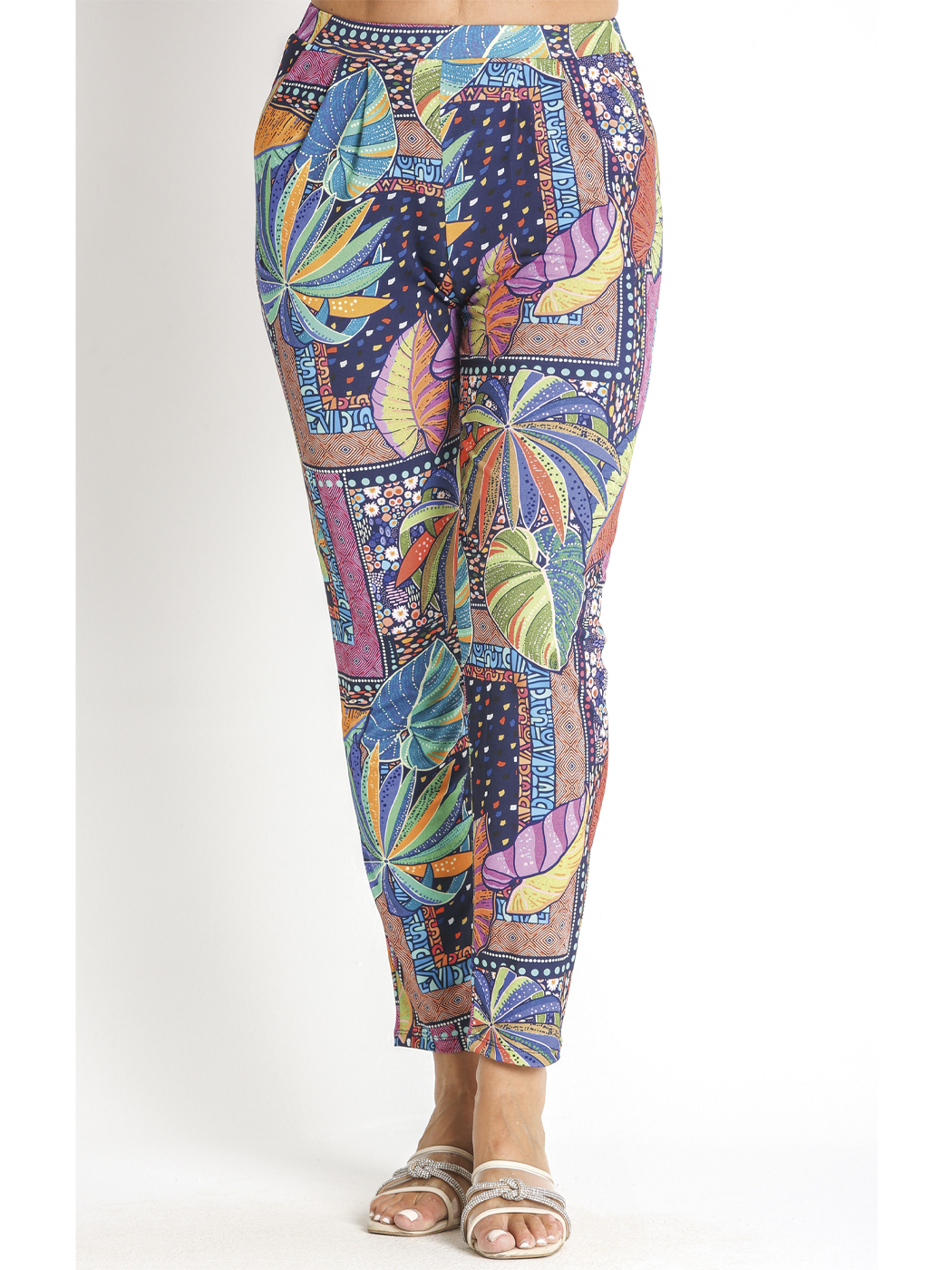 3600140 PANTALON PUNTO ESTAMPADO PES. RECICLADO
