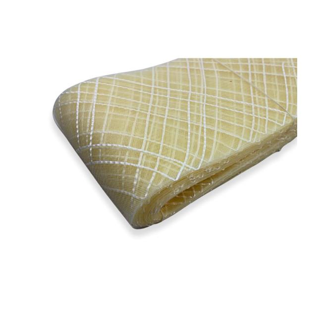 CRIN DOBLE ROMBO CON RAFIA 15CM