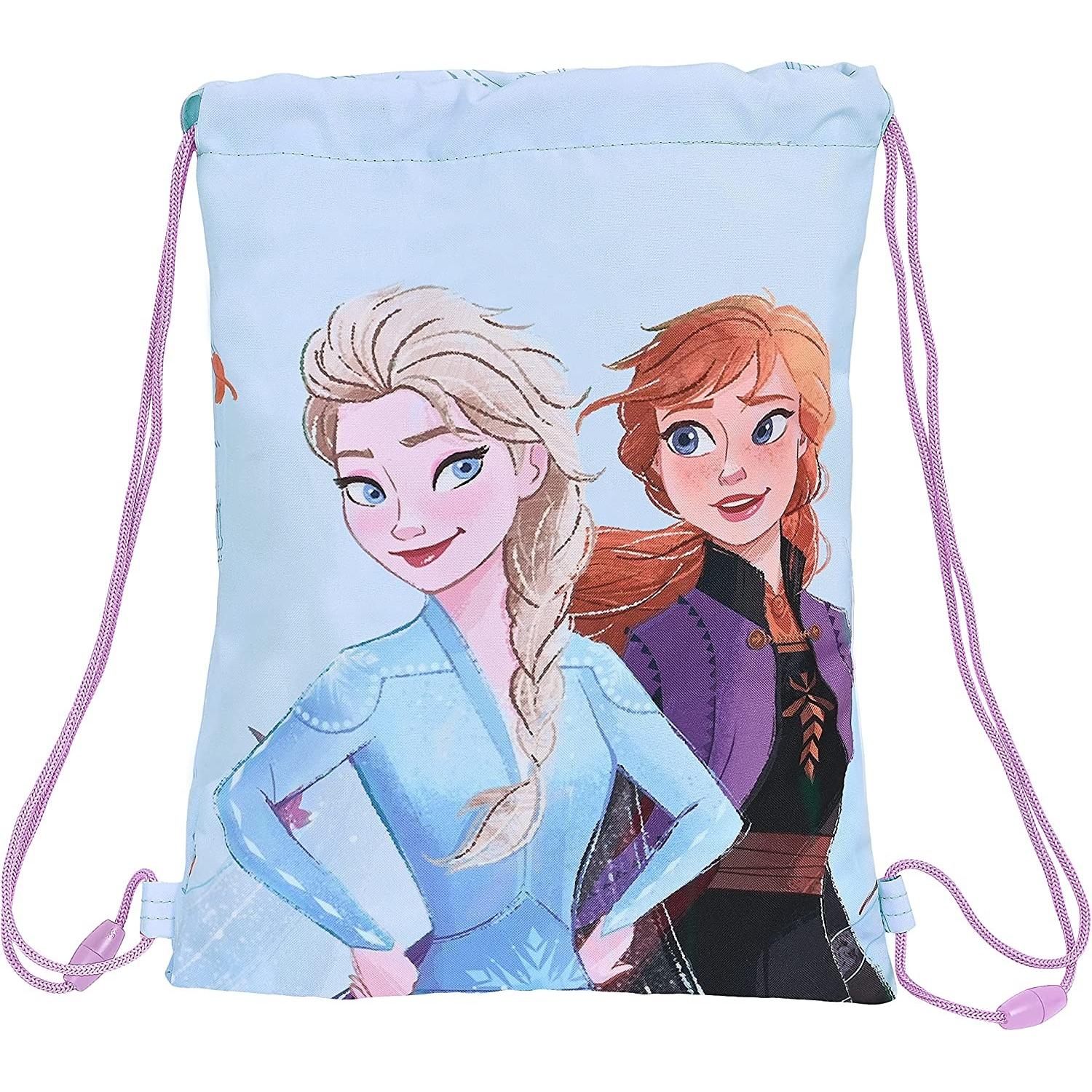 Safta Saco Plano Junior Frozen Believe 26x1x34cm - Producto Oficial - Ideal para Niños y Niñas